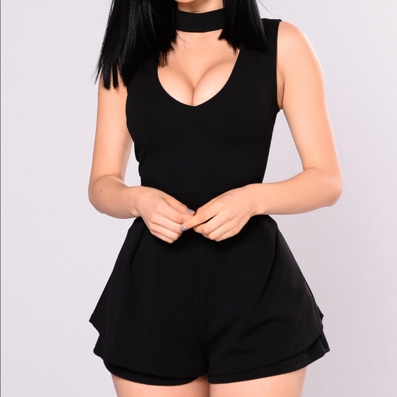 Fashion Nova Other - Black Choker Romper